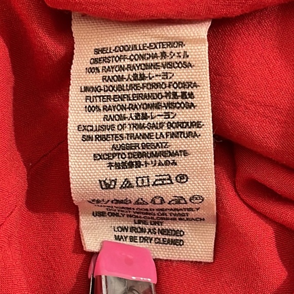 Free People Lucky Loosey Mini Dress Lined Blood Orange Combo OB404116 Size M - Picture 10 of 12